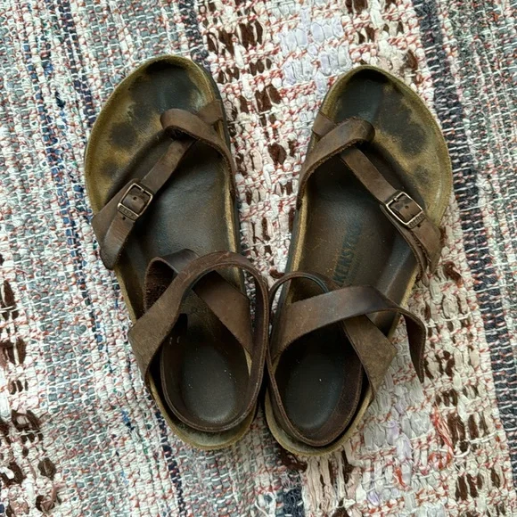 Yara oiled leather Birkenstocks 39 regular/wide - Picture 2 of 7